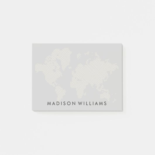 Post-it® Carte du monde numérique (Devant)