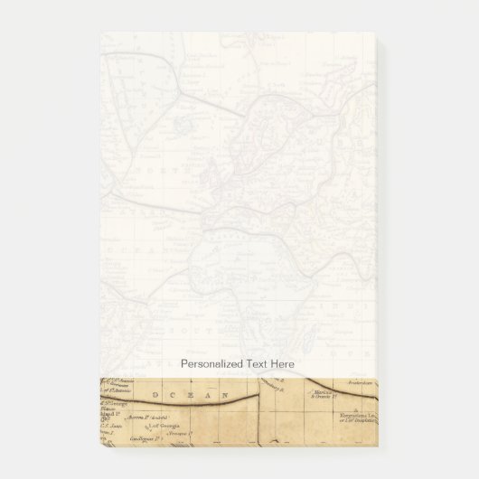 Post-it® Carte du monde sur la projection de Mercators (Devant)