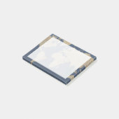 Post-it® Carte Gold et Blue World (Incliné)