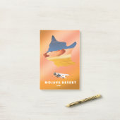 Post-it® Carte Mojave Desert USA (Sur un bureau)