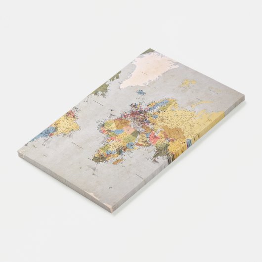 Post-it® carte mondiale (Incliné)