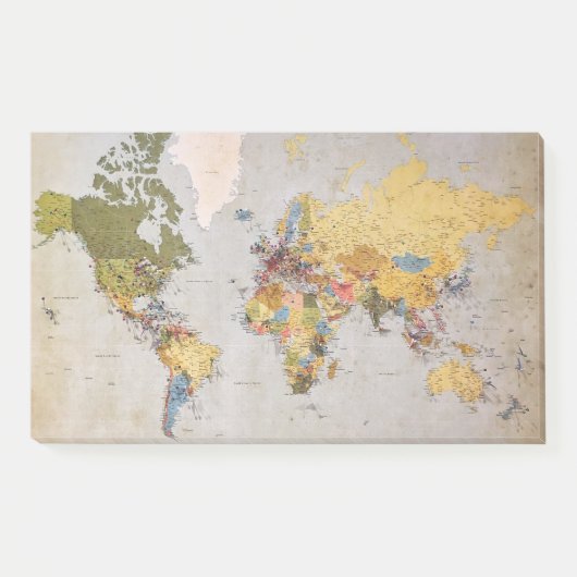 Post-it® carte mondiale (Devant)