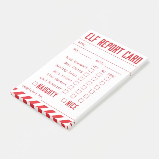 Post-it® Carte officielle de déclaration des elfes Mini (Incliné)