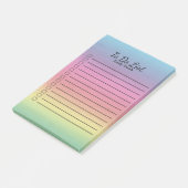 Post-it® Carte Pastel Rainbow Personnalisée (Incliné)