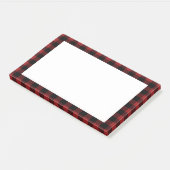 Post-it® Carte rouge et noire vérifiée (Incliné)