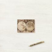 Post-it® Carte vintage (Sur un bureau)