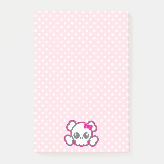 Post-it® Cartes à notes Kawaii Pink Ribbon (Devant)