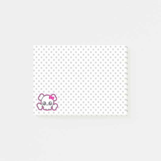 Post-it® Cartes à notes Kawaii Pink Ribbon (Devant)