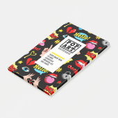Post-it® Cartes dans le style comique (Incliné)