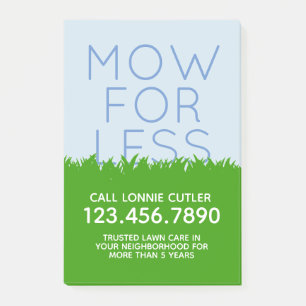 Post-it® Cartes de visite de fauchage d'insectes d'annonce