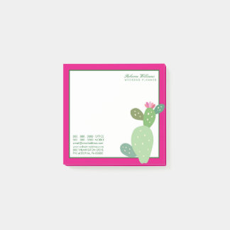 Post-it® Cartes professionnelles | Cactus aquarelle