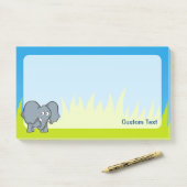 Post-it® Cartographie d'éléphant gris (Sur un bureau)