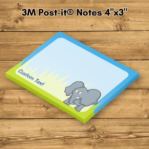 Post-it® Cartographie d'éléphant gris