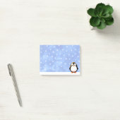 Post-it® Carton de pingouin mignon Flacons de neige aquarel (Bureau)