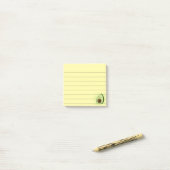 Post-it® Carton mignon Avocado détendu 3x3 (Sur un bureau)