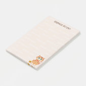 Post-it® Cartoon Chat Personnalisé Les Choses À Faire (Incliné)