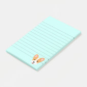 Post-it® Cartoon Corgi Lined (Incliné)
