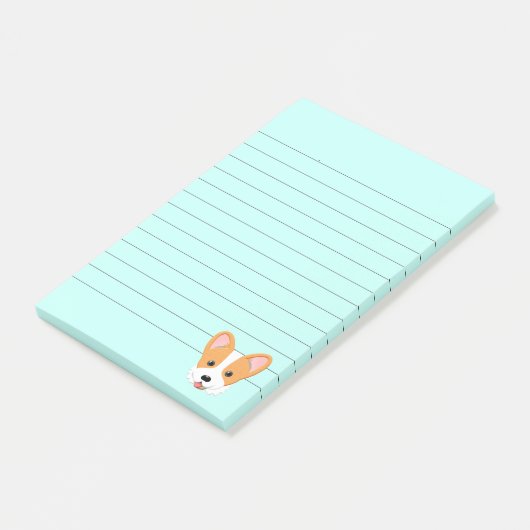 Post-it® Cartoon Corgi Lined (Incliné)