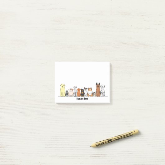 Post-it® cartoon dogs postit (Sur un bureau)