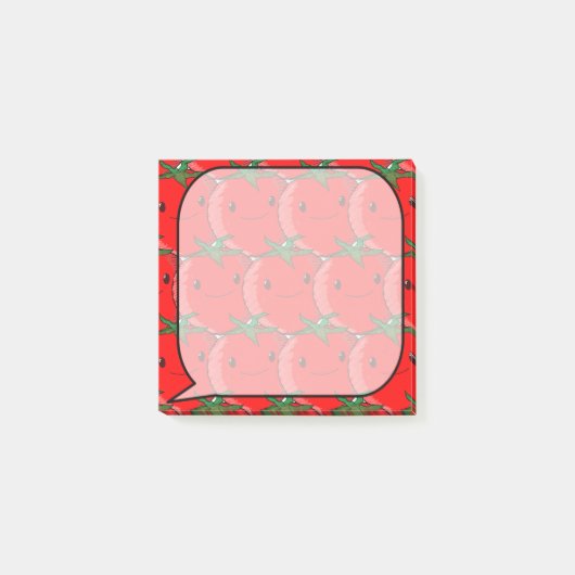 Post-it® Cartoon mignon Motif tomate sur mesure (Devant)