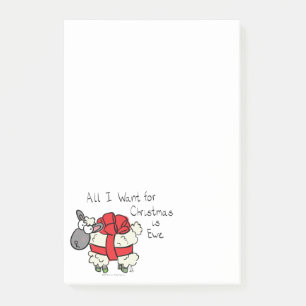Post-it® Cartoon mignon mouton de Noël