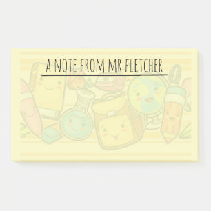Post-it® Cartoon personnalisé Motif d'approvisionnement de