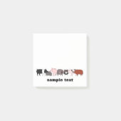 Post-it® cartoon pig group post it (Devant)