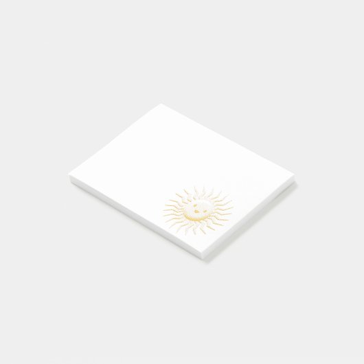 Post-it® Cartoon Smiling Face Soleil (Incliné)