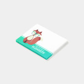 Post-it® Cartoon sucré Red Fox personnalisé (Incliné)