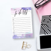 Post-it® Case à cocher Calligraphie tourbillonnant Purple L