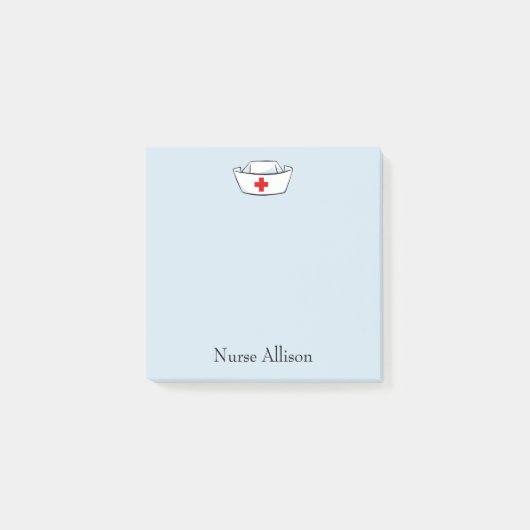 Post-it® Casquette de l'infirmière Ajouter le nom 3x3 (Devant)