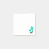 Post-it® Casquette de Pixie psychédélique de Cyan brillant (Devant)