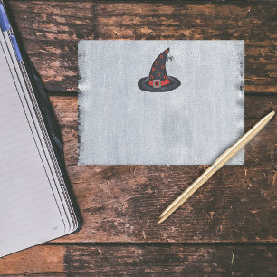 Post-it® Casquette de sorcière noire étoiles mignonne araig