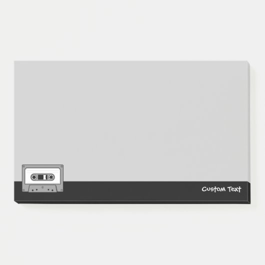 Post-it® Cassette audio Grey (Devant)