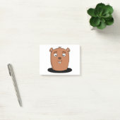 Post-it® Castor sortant d'un trou (Bureau)
