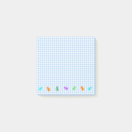 POST-IT® CAT＆チェック（ブルー）    ポストイット (Devant)