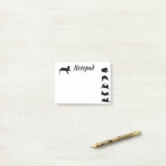 Post-it® Cat Notes Post it Pad (Sur un bureau)