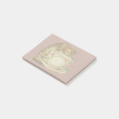 Post-it® Cat Teacup Cute Vintage Victorien (Incliné)
