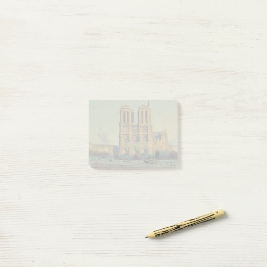 Post-it® Cathédrale Notre-Dame Paris France Peinture classi (Sur un bureau)