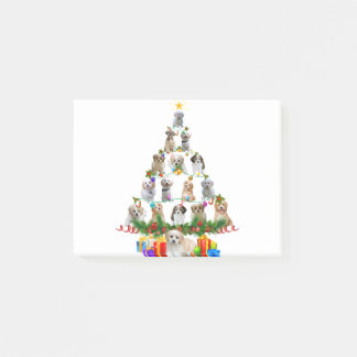 Post-it® Cavachon Noël Arbre Lumières Drôle Amateur Chien