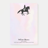 Cavalier de dressage élégant sur un fond d'aquarel