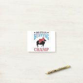 Post-it® Cavalier de mouton de champion de Mutton Busting (Sur un bureau)