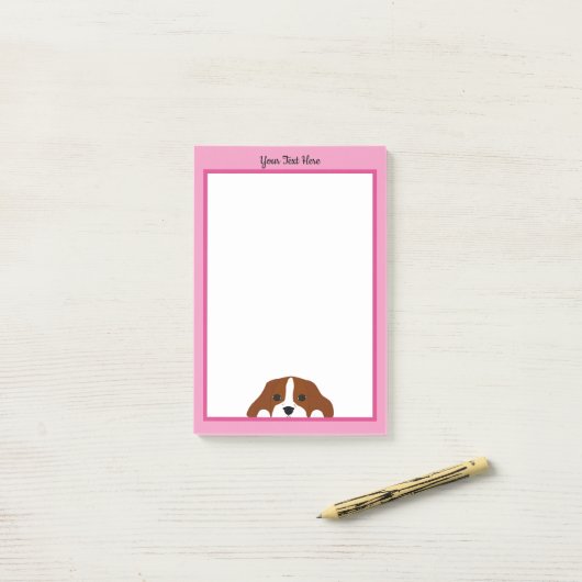 Post-it® Cavalier King Charles Spaniel Chien Chien Chien Ch (Sur un bureau)