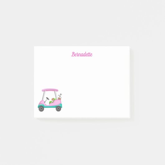 Post-it® Cavalier King Charles Spaniel dans un chariot de g (Devant)