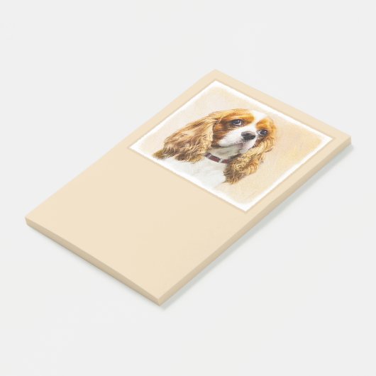 Post-it® Cavalier King Charles Spaniel Peinture originale (Incliné)