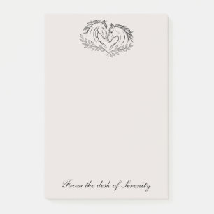Post-it® Cavalière occidentale de style country Cowgirl Cow