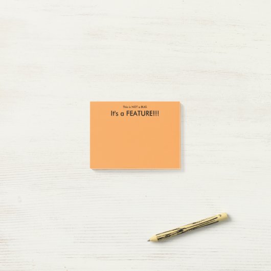 Post-it® "Ce n'est pas les notes collantes d'un insecte" (Sur un bureau)
