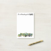 Post-it® Ce n'est pas un thésaurisant si c'est plante (Sur un bureau)