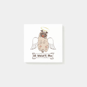 Post-it® Ce n'était pas moi ange carlin drôle de citation