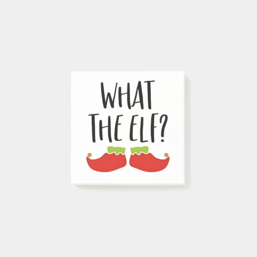 Post-it® Ce que l'elfe drôle Noël Elfe Père Noël (Devant)